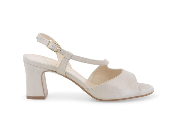 Melluso Sandalo Donna Estivo Comodo Elegante in Camoscio Beige S211-233511